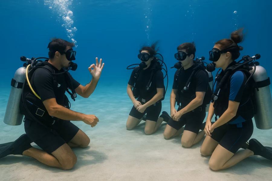 Instructor teaching skills for Open Water Diver